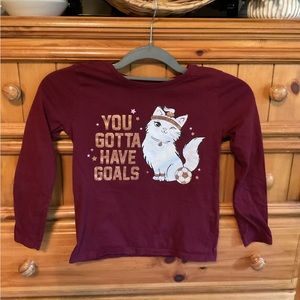 Girls soccer cat shirt